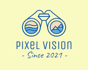 Binocular Outdoor Activity logo design