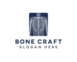 Skeletal - Medical X-ray Scan logo design