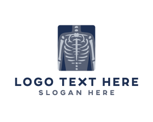 Skeleton - Medical X-ray Scan logo design