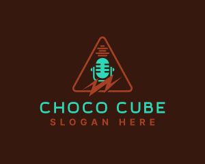 Singer - Music Podcast Microphone logo design