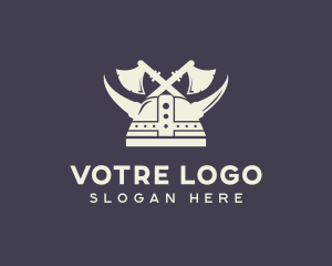 Axe Viking Helmet Logo