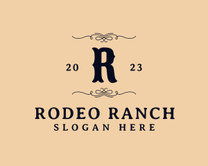 Western Ornate Rodeo logo design