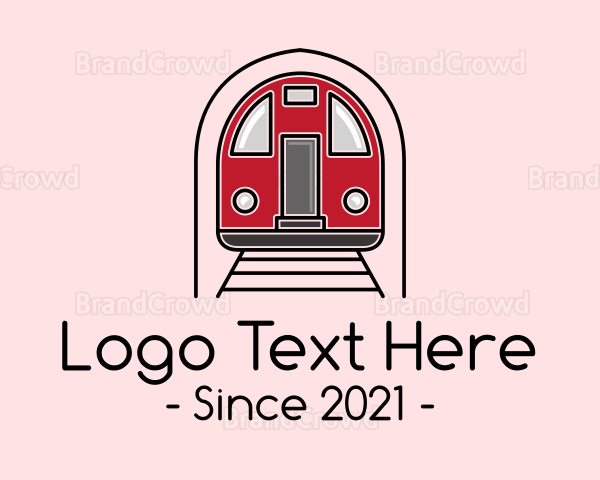 Subway Train Station Logo