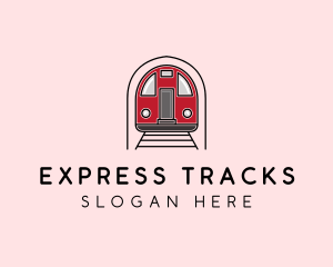 Train - Subway Train Station logo design