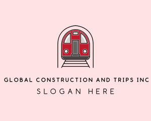 Tram - Subway Train Station logo design