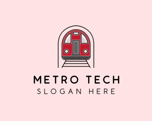 Metro - Subway Train Station logo design