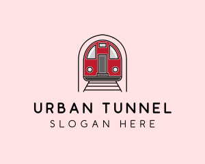 Tunnel - Subway Train Station logo design