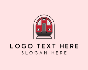 Tram - Subway Train Station logo design