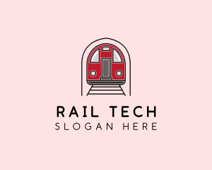 Subway Train Station logo design