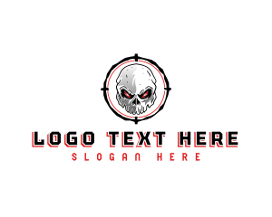 Skull Crosshair Target Logo