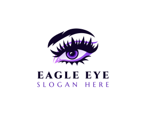 Feminine Eyelashes Beauty logo design