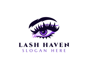 Feminine Eyelashes Beauty logo design