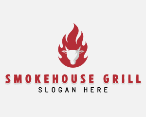 Barbecue - Barbecue Beef Grilling logo design