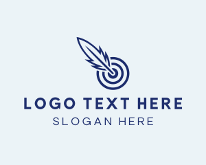 Blog - Feather Dart Target logo design
