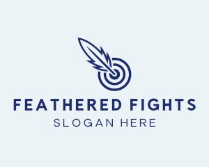 Feather Dart Target logo design