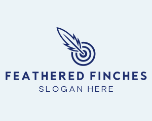 Feather Dart Target logo design