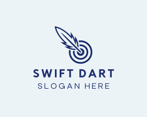 Dart - Feather Dart Target logo design