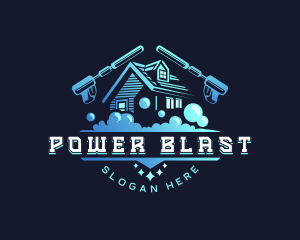 Power Washing Cleaning logo design