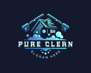 Power Washing Cleaning logo design