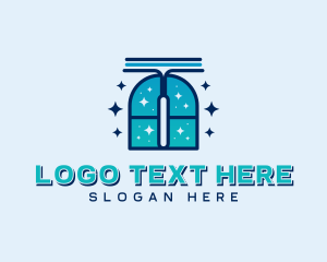 Squeegee - Window Wiper Cleaner logo design
