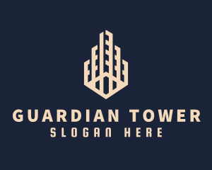 Tower Building Real Estate logo design