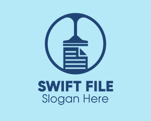 File - Vacuum Cleaning File logo design