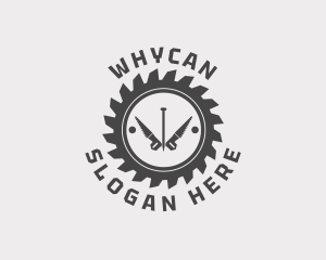 Circular Saw Carpentry Logo