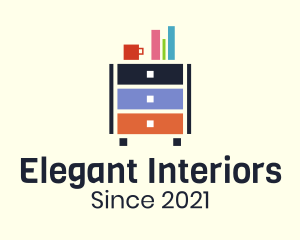 Cabinet Interior Design logo design