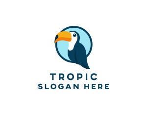 Toucan Bird Zoo logo design