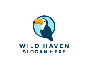 Toucan Bird Zoo logo design