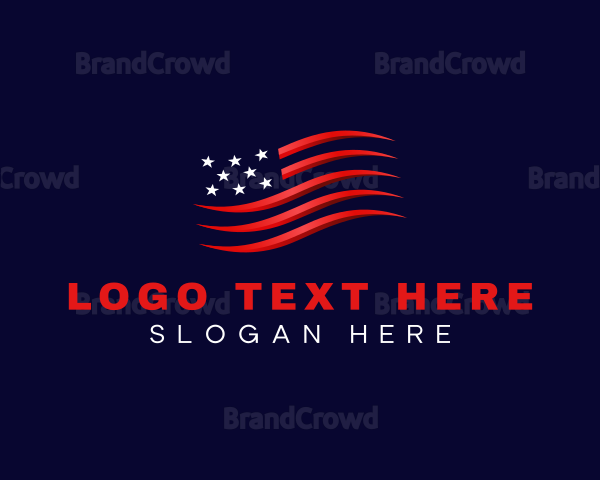 National American Flag Logo