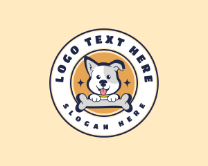 Cute - Dog Bone Treat logo design
