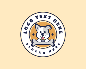 Dog Bone Treat Logo