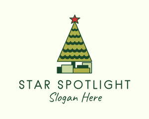 Christmas Tree Gift logo design