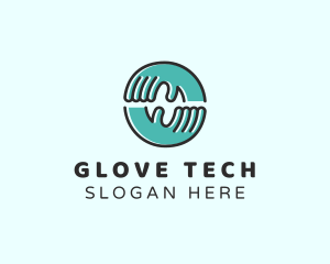 Glove - Healing Hand Massage logo design