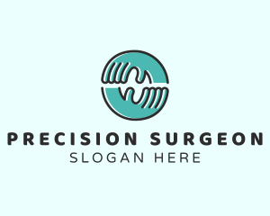 Surgeon - Healing Hand Massage logo design