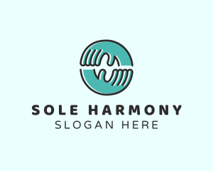 Reflexology - Healing Hand Massage logo design