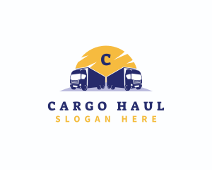 Logistic Delivery truck logo design