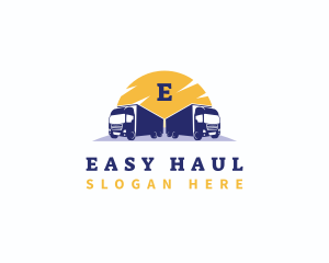 Logistic Delivery truck logo design