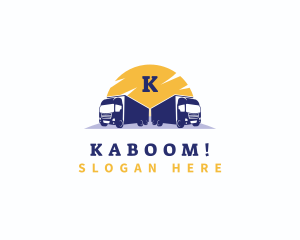 Truckload - Logistic Delivery truck logo design