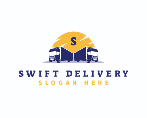 Logistic Delivery truck logo design