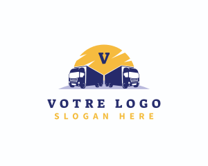 Delivery - Logistic Delivery truck logo design