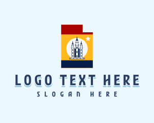 Map - Utah Architectural Temple logo design