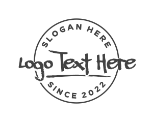 Store - Creative Grunge Fashion logo design
