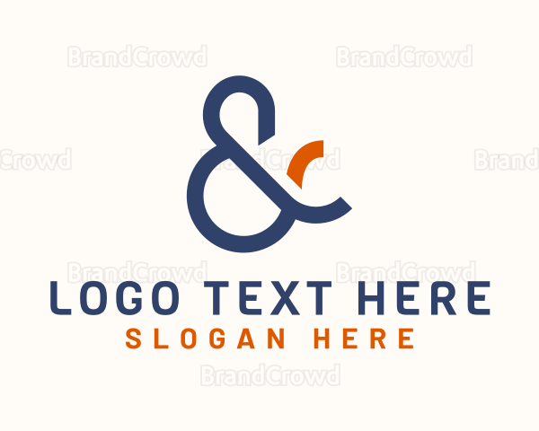 Stylish Ampersand Firm Logo Brandcrowd Logo Maker