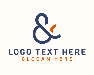 Calligraphy - Stylish Ampersand Firm logo design