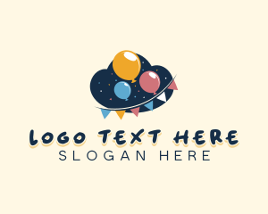 Party Store - Birthday Party Balloon logo design