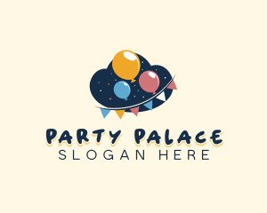 Birthday Party Balloon logo design