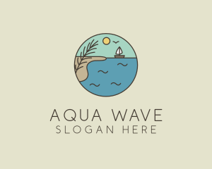 Ocean - Ocean River Lake Boat logo design