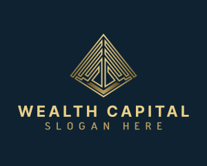 Premium Pyramid Finance logo design